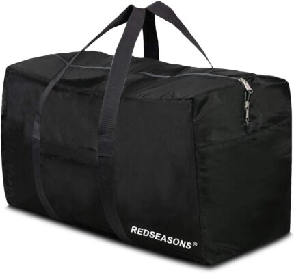 Extra Large Duffle Bag Lightweight, 96L Travel Duffle Bag Foldable for Men Women, Black