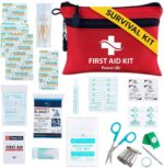 Protect Life Survival First Aid Kit for Home/Business, Camping Survival Kits | Mini Travel First Aid Kit | Camping Equipment | Small Kits for Car | Outdoor Emergency Survivals Pack - 100pcs