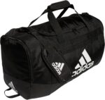 adidas Unisex Defender 4.0 Gym Duffel Bag for Men and Women, Black/White, Medium (66L)