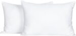 FLXXIE 2 Pack Small Cotton Down Alternative Pillows, Super Soft and Breathable Small Pillows for Sleeping, Travel, 13x18 Inches