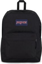 JanSport SuperBreak One Backpacks - Durable, Lightweight Bookbag with 1 Main Compartment, Front Utility Pocket with Built-in Organizer - Premium Backpack, Black