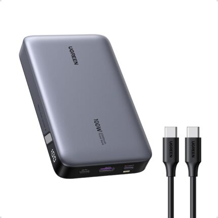 UGREEN 20000mAh 100W Power Bank, Nexode Portable Charger USB C 3-Port PD Fast Charging Battery Pack Digital Display for MacBook, iPad, iPhone 16, Galaxy S24 Ultra, Steam Deck, Dell XPS and More