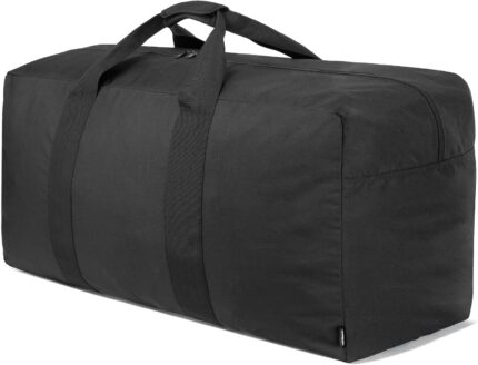 Vorspack Extra Large Duffle Bag for Travel - 100L Duffel Bag for Men Gear Bag for Storage Foldable Weekender Bag for Overnight Camping - Black