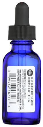 Whole Foods Market, Blue Glass Bottle with Dropper Cap, 1 Fl Oz