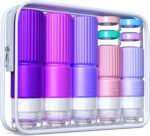 19pack travel size Toiletries-TSA Approved Silicone Travel bottles Containers for Toiletries,Leak Proof Refillable Liqus Shampoo And Conditioner Essentials toiletry