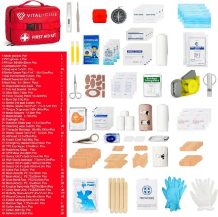 326 Piece First Aid Kit Survival - Professional Waterproof Trauma Medical Kit for Emergency, Ideal for Home, Office, Car, Travel, Outdoor, Camping, Hiking - Portable Emergency Supplies Bag