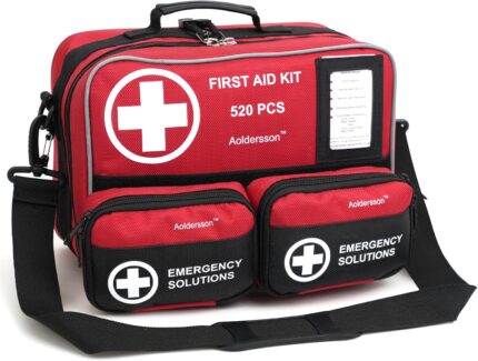 520 Piece Large First Aid Kit – Emergency Survival Kit for Car, Home, Camping, and Travel – Compact Medical Kit for Roadside Emergencies, Outdoor Adventures, and Everyday Safety