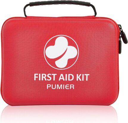First Aid Kit - 368pcs Waterproof Compact Portable Hard Case - Ideal for Home, Car, Travel, Businesses, Hiking, Vehicle, Boat, Office, Survival - Public Must Have Emergency Kit, Camping Essentials