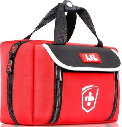 First Aid Kit for Car Home Travel Businesses,Survival Gear First Aid,First Aid Kit Survival,Waterproof Emergency Medical Kit for Outdoor Vehicles Camping Hiking Boating Office