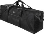 Fitdom 123L 42" Heavy Duty Extra Large Duffle with Upgrade Zipper, Durable & Water Resistant. Perfect as Camping Bag Travel Storage Tent Storage Sports Equipment Bag For Coaches & More