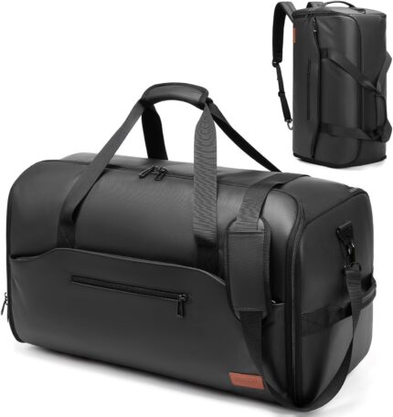 Garment Duffle Bags for Travel,Moulyan Convertible Garment Bag with Shoe Compartment,3 in 1 Waterproof Travel Suit Bag with Shoulder Strap for Men Women