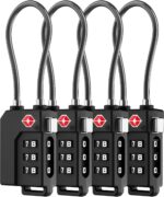 LUGGEX TSA Locks for Luggage, Suitcase Locks TSA Approved, Luggage Locks, Ease of Use & Durable