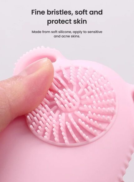 Reusable Silicone Travel Bottle Set, 3-Pack, 3.4 oz Each, Light Grey with Hair Brush, Blue with Body Brush, Yellow with Facial Brush, Leakproof, TSA Approved