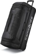 Samsonite Andante 2 Wheeled Duffel Bag – 32-Inch Durable Rolling Luggage with Inline Skate Wheels, Push-Button Handle & Spacious Compartments – Travel-Friendly and Lightweight - All Black