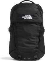 THE NORTH FACE Recon Everyday Laptop Backpack | Daypack with Water Repellent Finish, 16" Laptop Sleeve, 2 Water Bottle Pockets, TNF Black/TNF Black-NPF, One Size