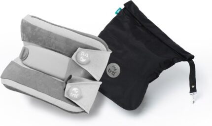 trtl Pillow Plus - Plane Neck Pillow for Traveling - Plane Pillow with Foam Padding for Head and Neck Support - Machine Washable - Waterproof Carry Bag