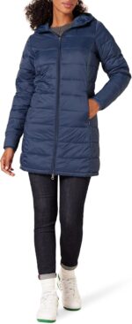 Amazon Essentials womens Lightweight Water-Resistant Packable Hooded Puffer Coat (Available in Plus Size)