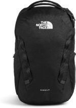 THE NORTH FACE Vault Everyday Laptop Backpack | Water Repellent Commuter Travel Bag, Spacious Main Compartment | TNF Black, One Size