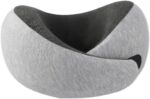 Travel Neck Pillow Airplane, Memory Foam Travel Pillows for Comfort on Sleeper Hold Compact and Ergonomic Design for Traveling Car Rides Home Road Trip Essentials for Adults and Kids (Grey)