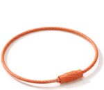 10 PCS Key Rings Stainless Steel Wire Keychains Lock Cable Heavy Duty Luggage Tags Loops Keepers Key Chain