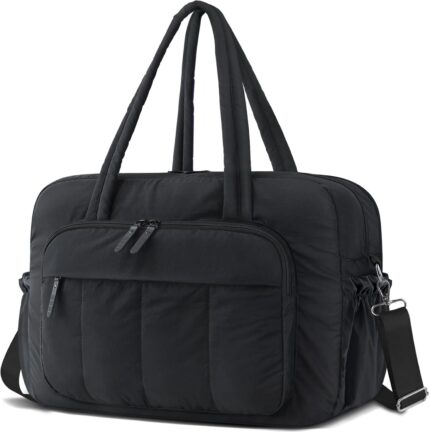 Multi-Pocket 35L Duffel Bag - Water-Resistant Gym & Travel Carry-On for Women