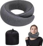 Neck Pillow Airplane, Travel Pillows for Airplanes, Memory Foam Adjustable Portable Neck Pillow for Traveling, Car Rides, and Home Use