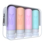 TSA Approved 3oz Leakproof Travel Bottles for Toiletries, Refillable Containers for Shampoo Conditioner Lotion Body Wash(Multicolored C)
