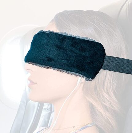 Travel Pillow Alternative Stops Bobbing | Airplane Head Straps and Car Support Band | Great on Travel Upright | Super Comfy Neck Support | Small & Compact