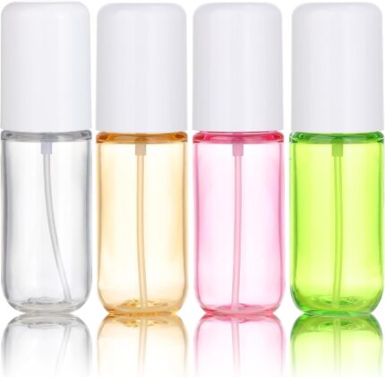 Travel Spray Bottles 1.35oz/40ml Fine Mist Empty Spray Bottles Mini Refillable Plastic Travel Bottle Set for Traveling and Outgoing
