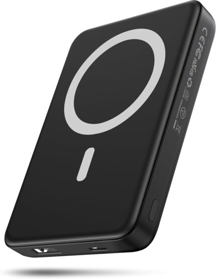 for Magsafe Battery Pack, 10000mAh Magnetic Portable Charger with USB-C 20W Fast Charging, Slim & Lightweight Wireless Power Bank for iPhone Air/17/16/15/14/13 Series, for Travel Cruise Essentials