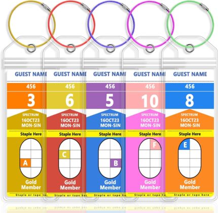 5 Pack Royal Caribbean Luggage Tag Holders，Clear Cruise Luggage Tagsfor Royal Caribbean & Celebrity Cruise，Cruise Luggage Tags, 2025 & 2026（7.5x2.75in）