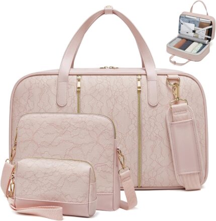 Duffle Bag for Travel,40L Weekender Bags for Women with Toiletry,Carry On Overnight Gym Bags for Women Personal Item Travel