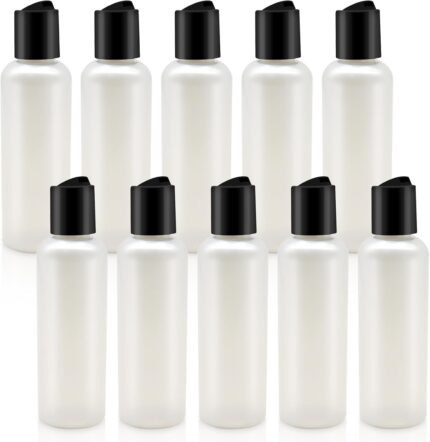 Empty Travel Bottles for Toiletries 3.4 oz Travel Size Bottles Tsa Approved Travel Size Cosmetic Container for Shampoo, Conditioner 10 PCS