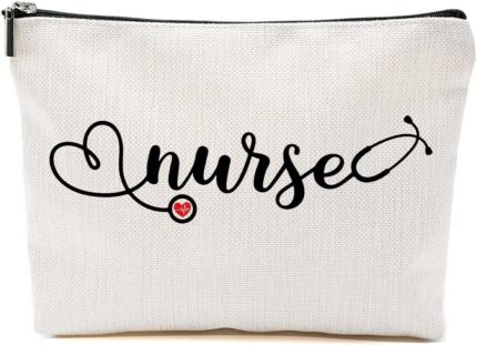 Nurse Gifts Makeup Bag Nurse Accessories for Work, Nursing Cosmetic Bag Nursing Bags for Nurses Appreciation Gifts for Women Coworkers Graduation Birthday Survival Kit Travel pouch