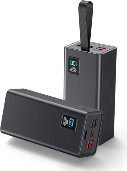 Portable Charger 70000mAh Power Bank High Capacity, 30W PD & QC 3.0 Fast Charging, 5 Output 2 Input USB-C Battery Pack with LED Display for Phone Tablet Camera & Camping Outdoor Travel Party