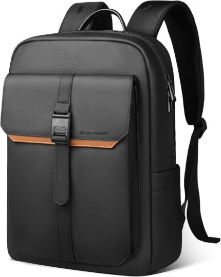 hk Slim Laptop Backpack for Men Women, Lightweight Business Backpacks 15.6 Inch Water-resistant Computer Bag for College Work Daily